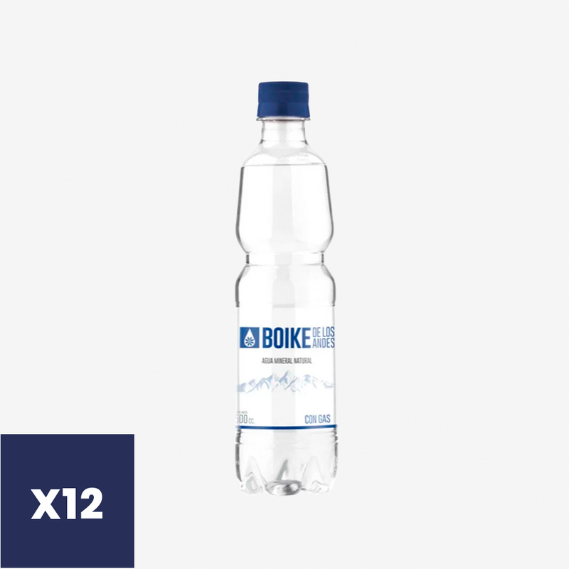 Agua Mineral con Gas Boike 12 x 500 ml