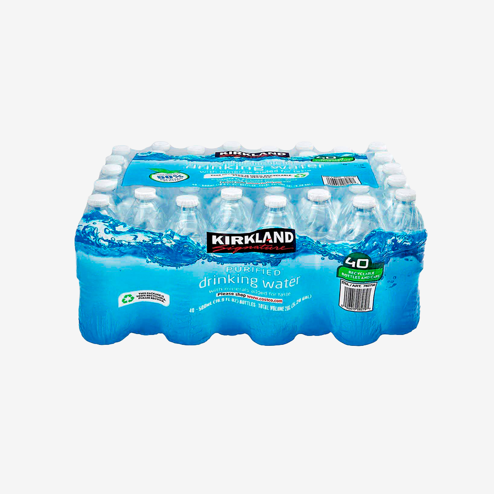 Agua Purificada Kirkland 40 un x 500 ml