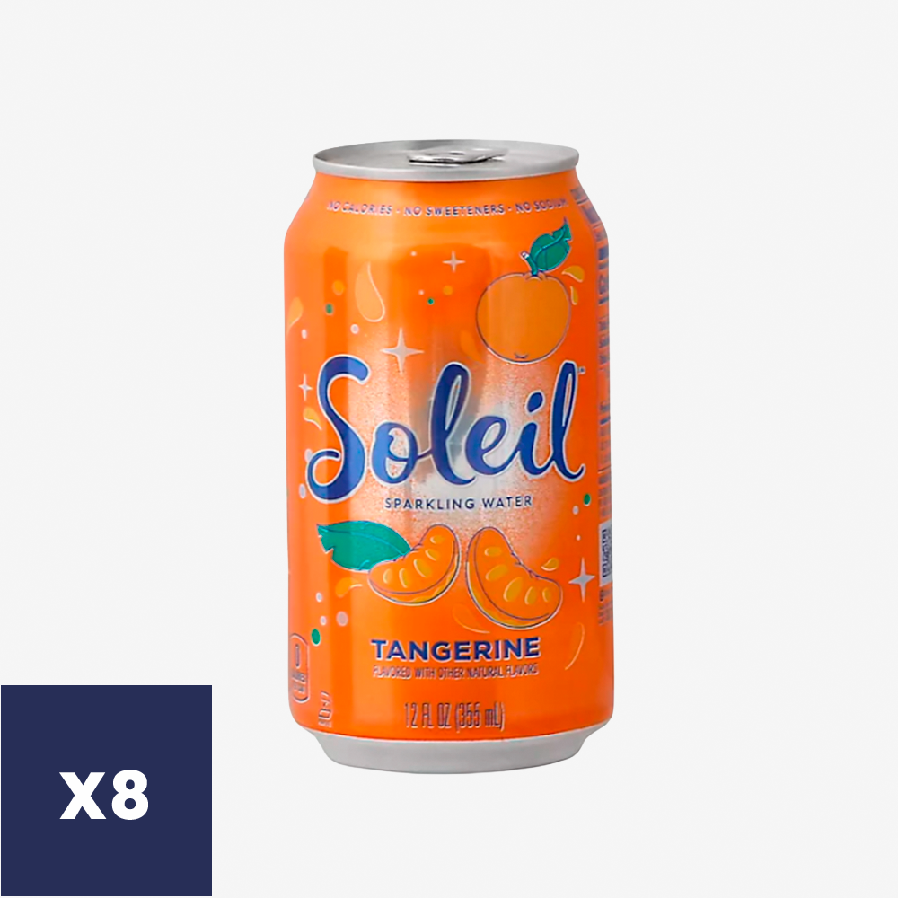 Agua Saborizada con Gas Tangerina Soleil 8 x 355 ml
