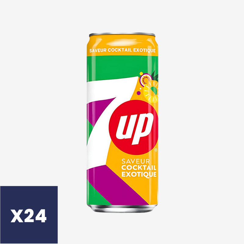 Bebida Cocktail Exotic Lata 7 Up 24 x 330 ml