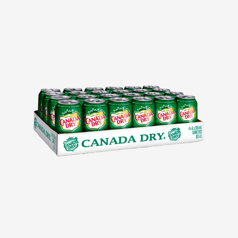 Bebida Ginger Ale Lata Canada Dry 24 un x 355 ml