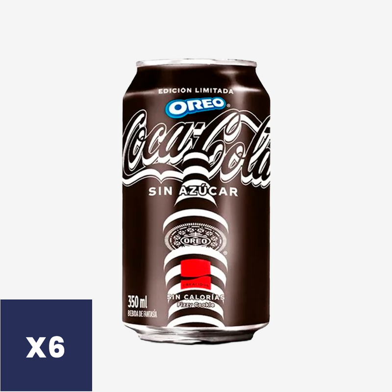Bebidas Oreo Zero Lata Coca-Cola 6 un x 350 ml