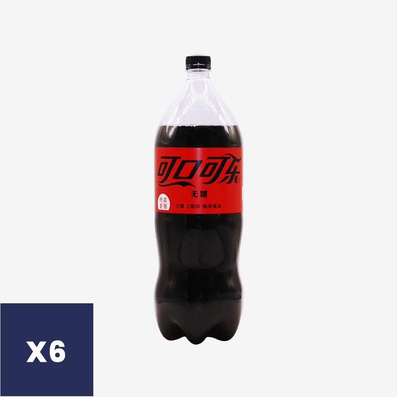 Bebida sin Azúcar Botella Coca-Cola 6 x 2 L