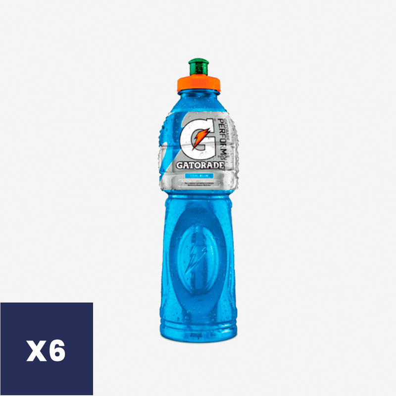 Bebida Isotónica Cool Blue Gatorade 6 un x 750 ml