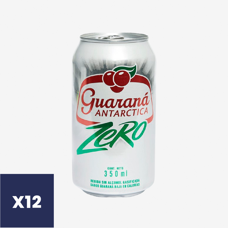 Bebida Guaraná Zero Antarctica 12 x 350 ml
