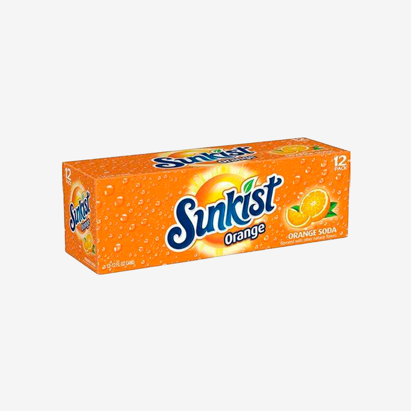 Bebida Naranja Lata Sunkist 12 x 355 ml