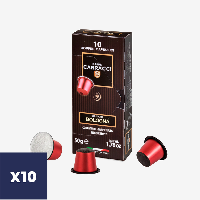 Cápsulas de Café Bologna para Nespresso Carracci 10 x 50 g