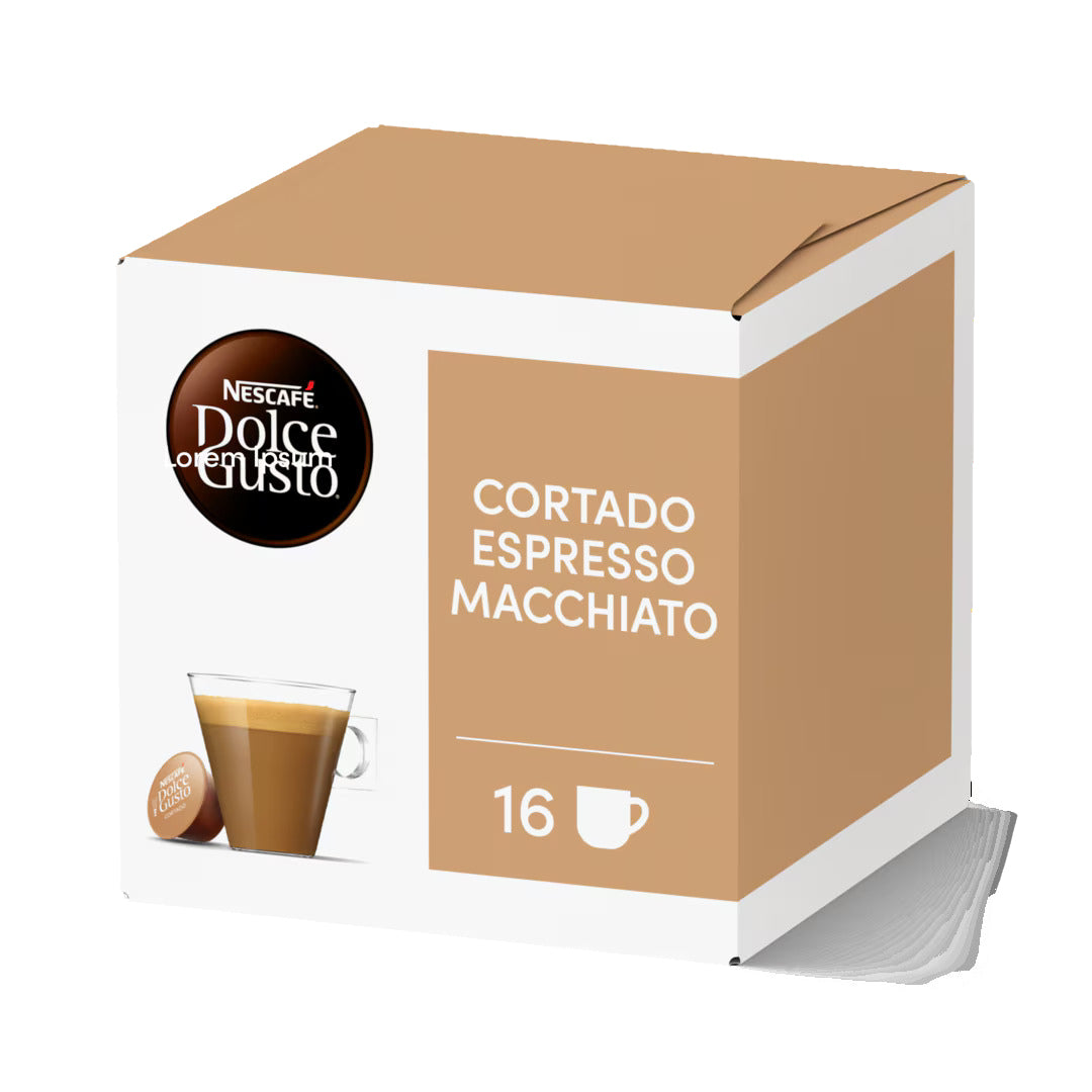 Cápsulas Dolce Gusto Cortado Espresso Macchiato Nescafé 16 un
