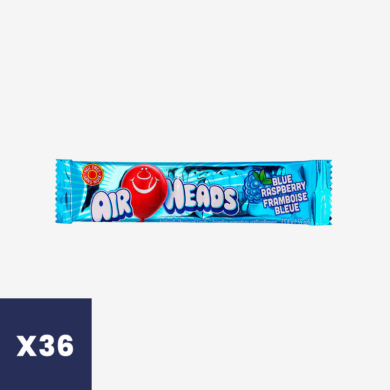 Masticable Frambuesa Azul Airheads 36 un x 15.6 g