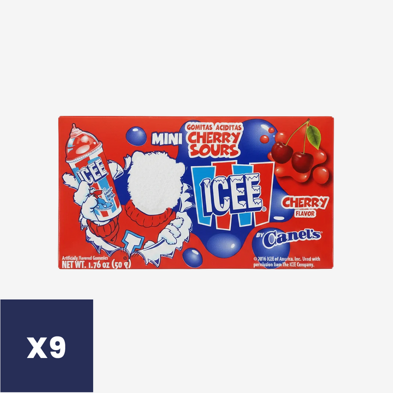 Gomitas Icee Cereza Ácida Mini Canel's 9 un x 50 g