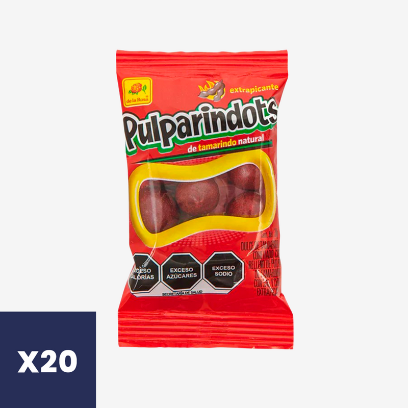 Caramelos Pulparindots Extra Picante De la Rosa 20 un x 30 g