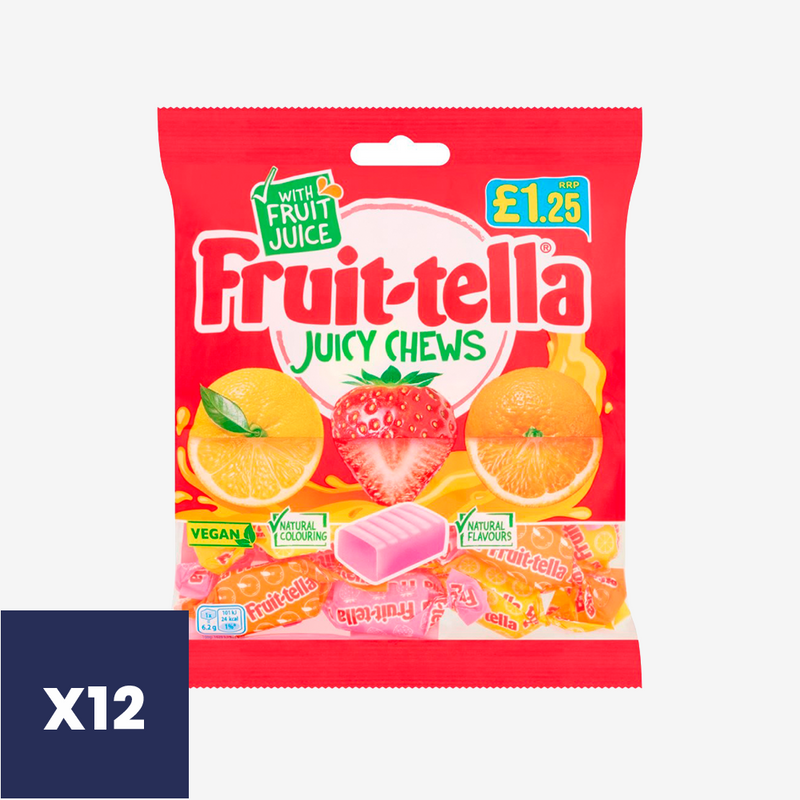 Masticables Juicy Chew Fruit-tella 12 x 135 g