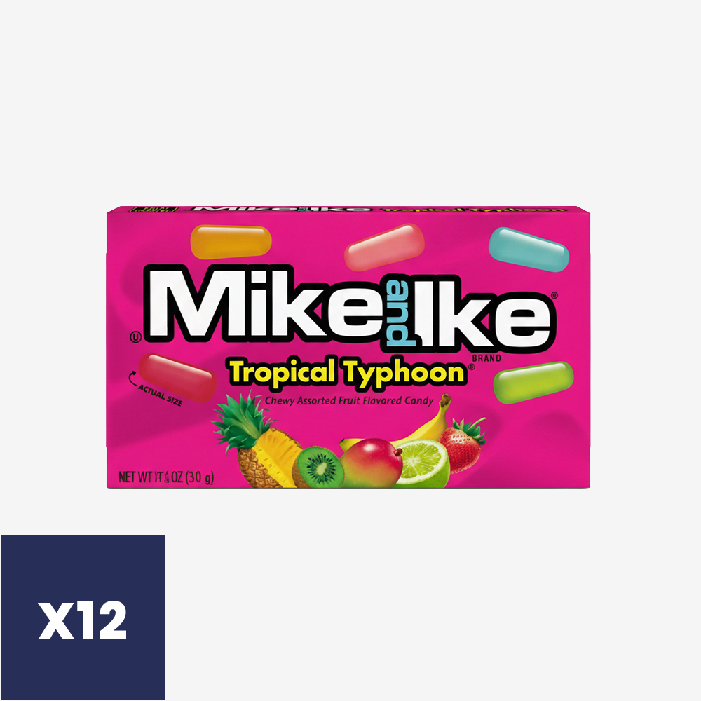 Masticables Tropical Typhoon Theater Mike and Ike 12 x 120 g