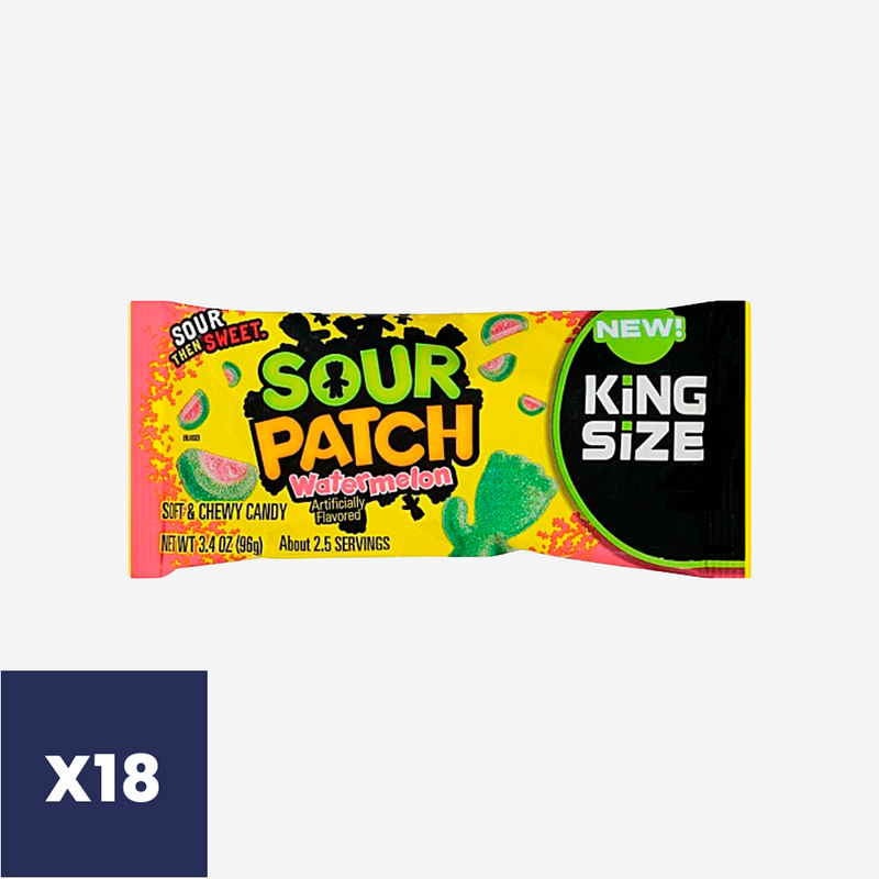 Gomitas Watermelon King Size Sour Patch Kids 18 un x 96 g