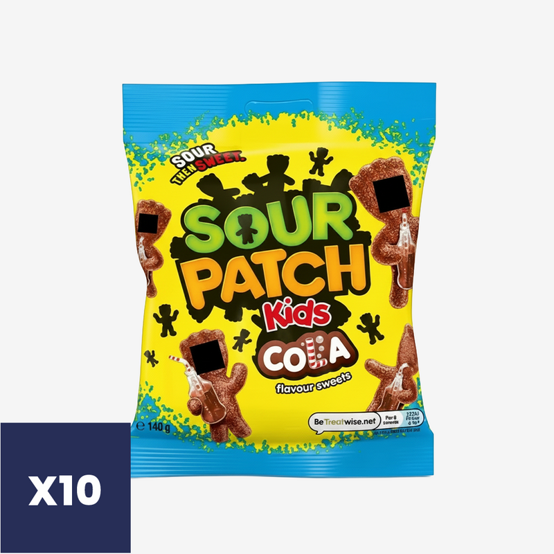 Gomitas Cola Sour Patch Kids 10 x 130 g