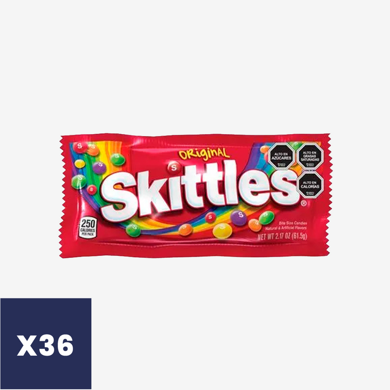 Masticables Original Skittles 36 un x 61.5 g