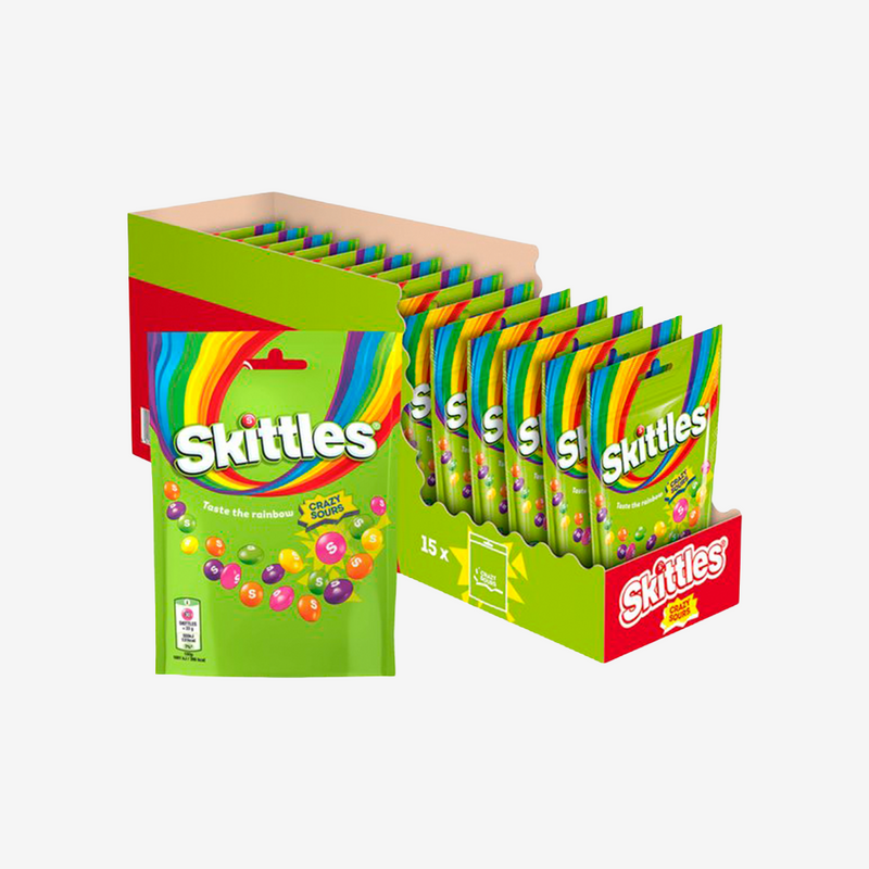 Masticables Crazy Sours Skittles 14 x 152 g