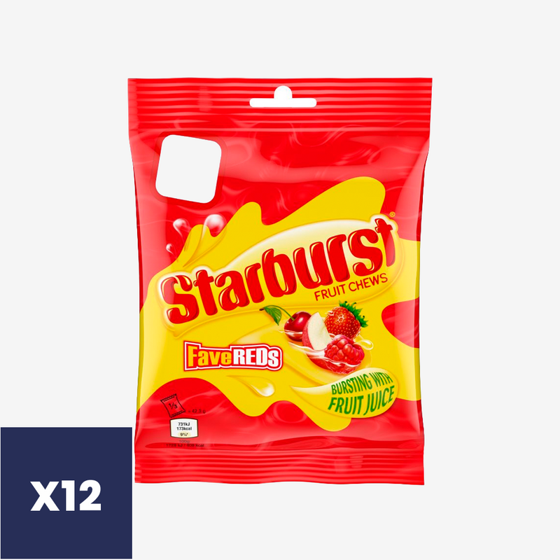 Masticables FaveReds Starburst 12 X 127 g