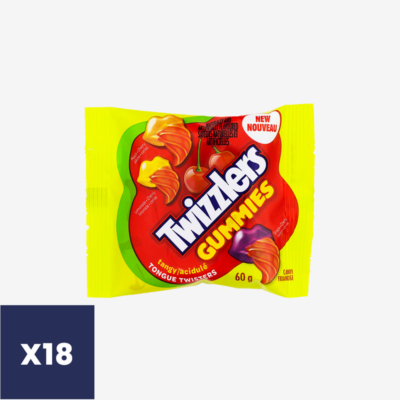 Gomitas Tangy Twizzlers 18 un x 60 g