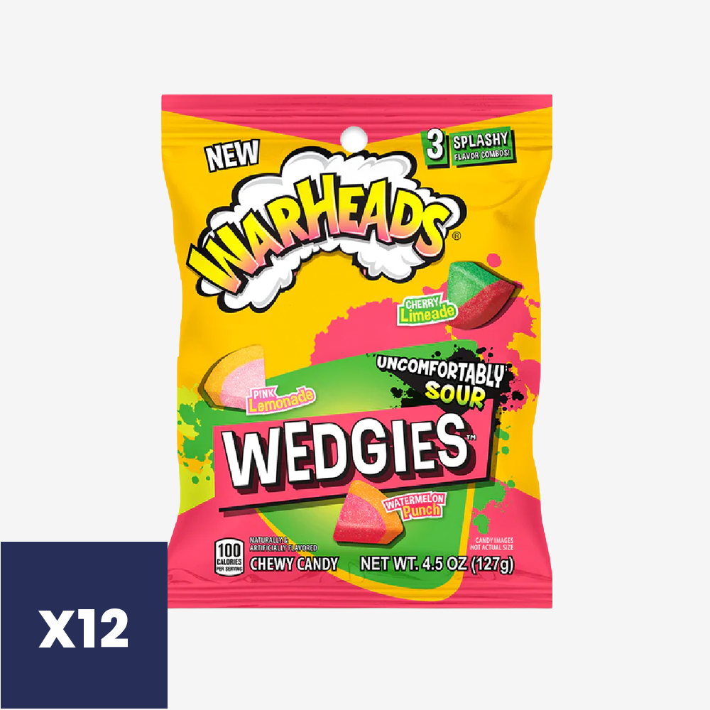 Masticables Wedgies Warheads 12 x 127 g