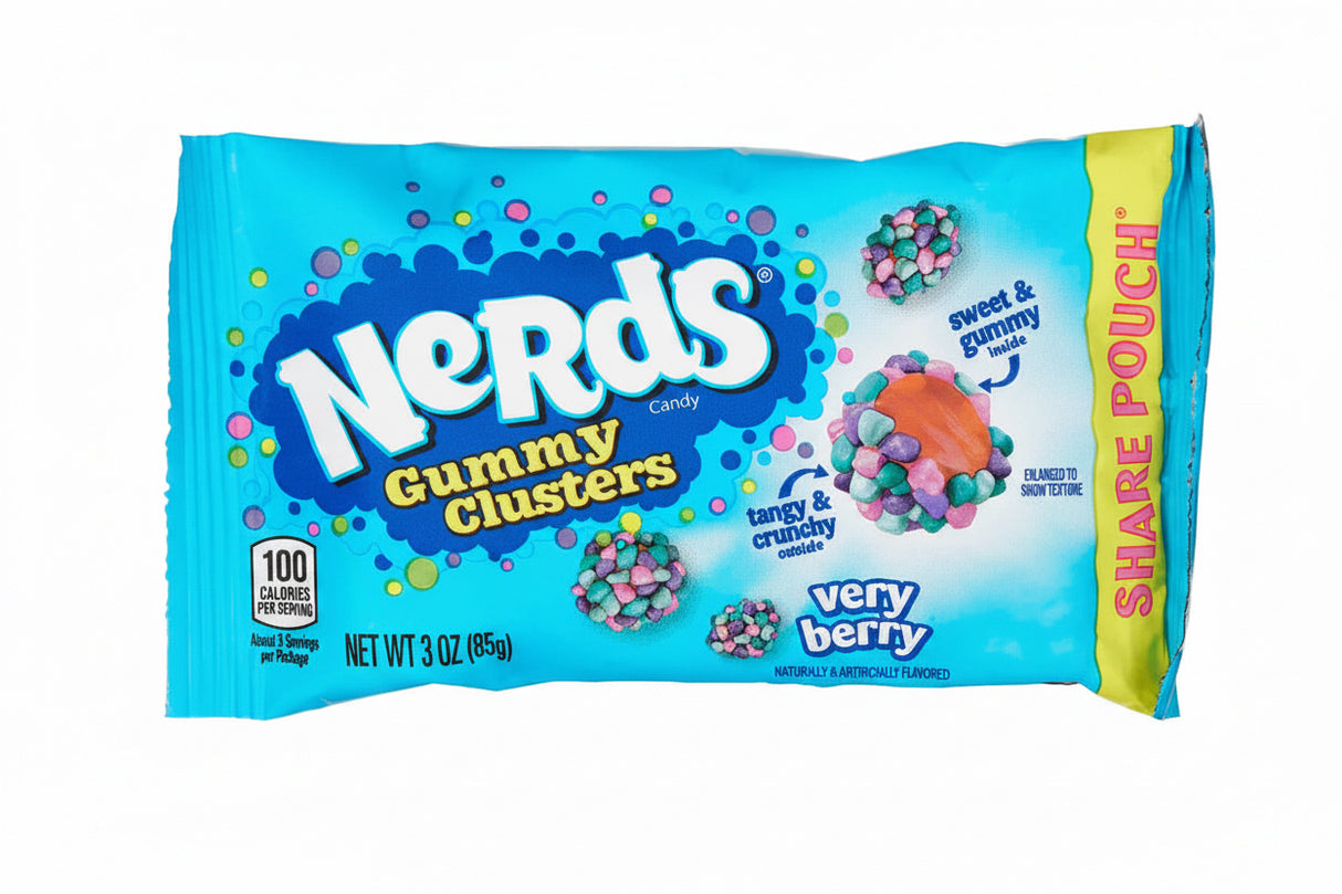 Caramelos Gummy Clusters Very Berry Nerds 85 g