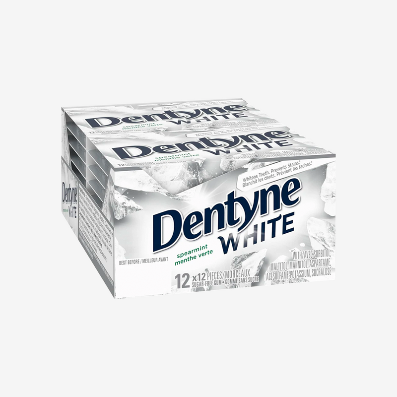 Chicles sin Azúcar White Spearmint Dentyne 12 pack x 12 un