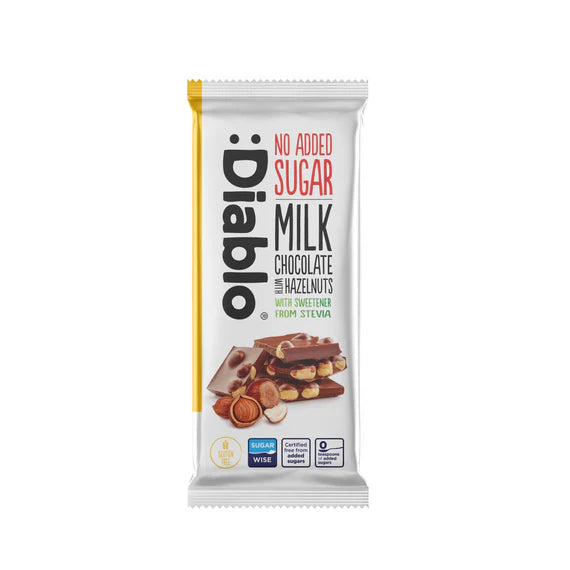 Chocolate con Avellanas sin Azúcar :Diablo 75 g