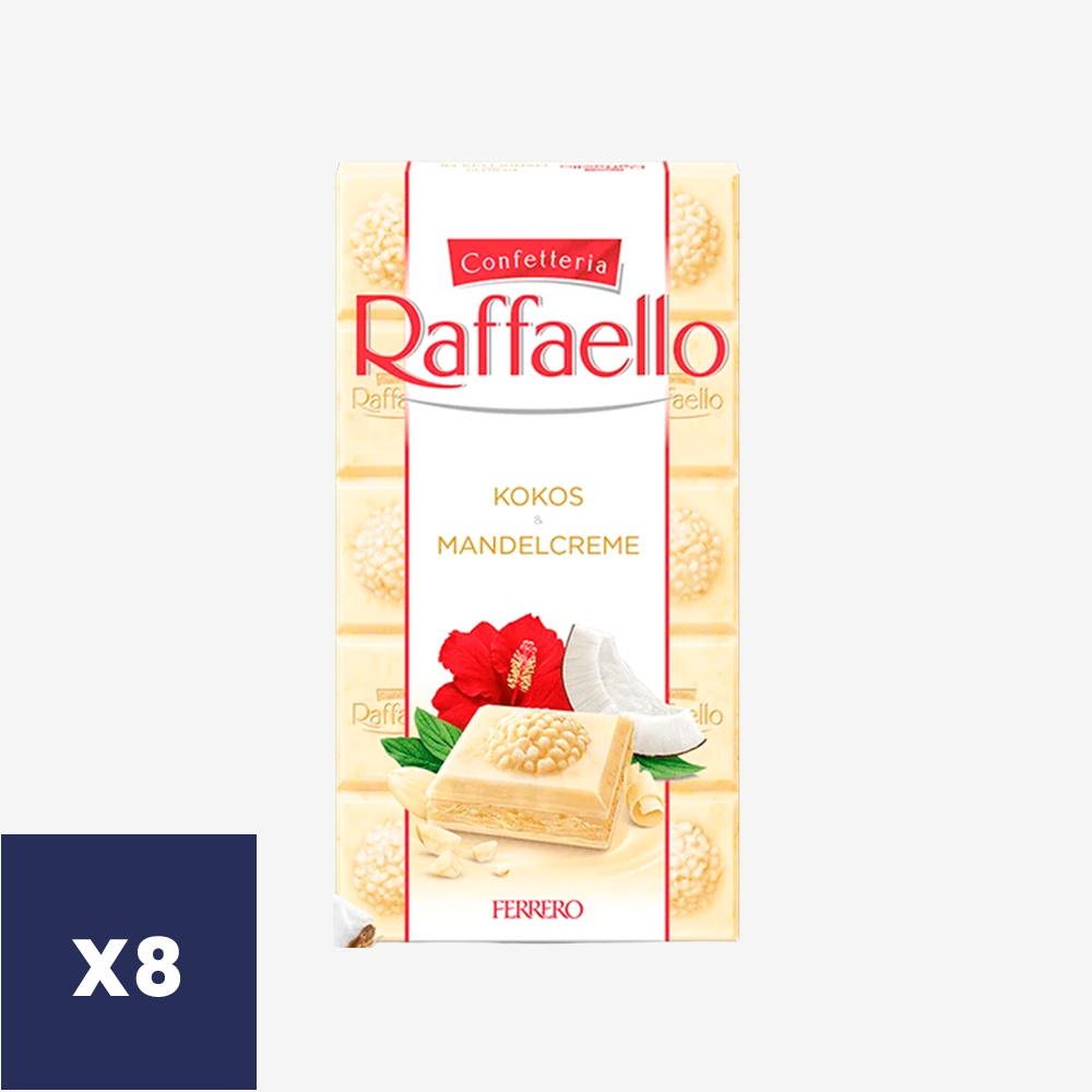 Barra Chocolate Raffaello Ferrero 8 x 90 g