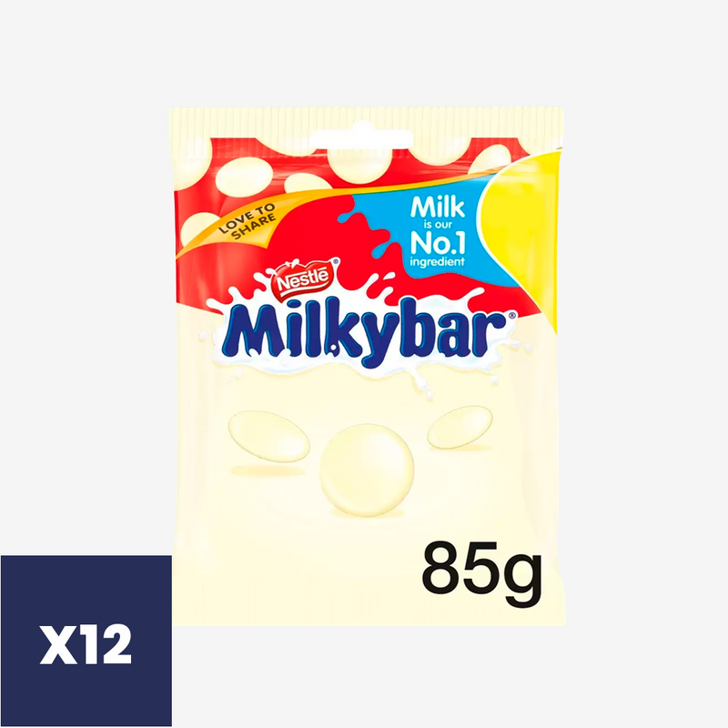 Chocolate Blanco Giant Buttons Milky Bar 12 x 85 g