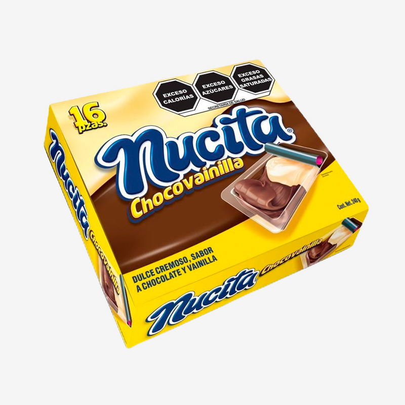Chocolates Cremosos Bicolor ChocoVainilla Nucita 16 un x 15 g