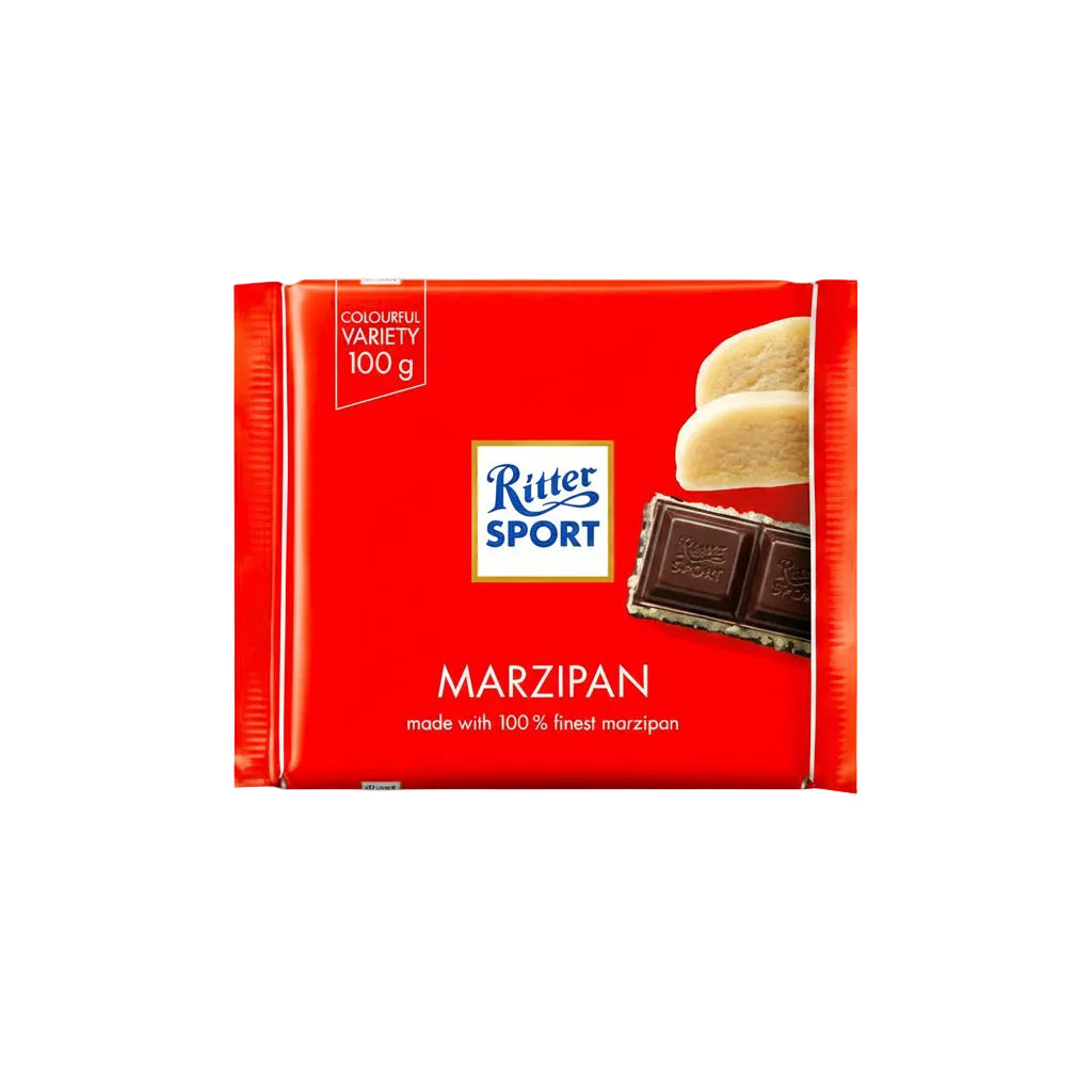 Barra Chocolate Amargo Mazapan Ritter Sport 100 g