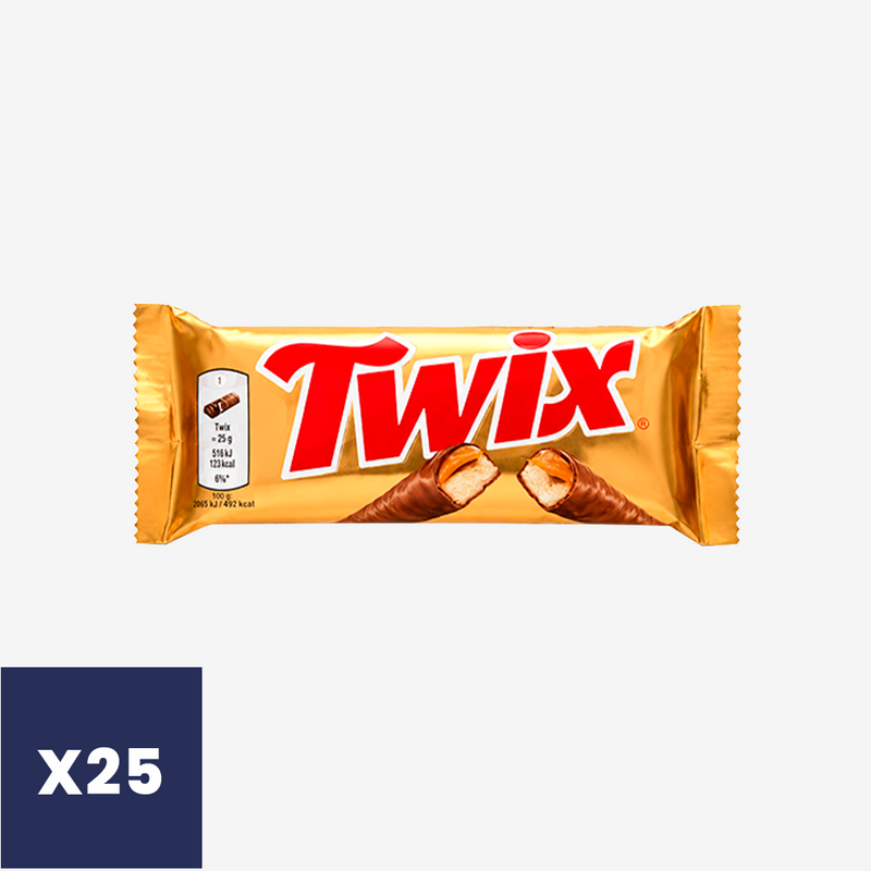 Barrita de Chocolate Twix 25 x 50 g