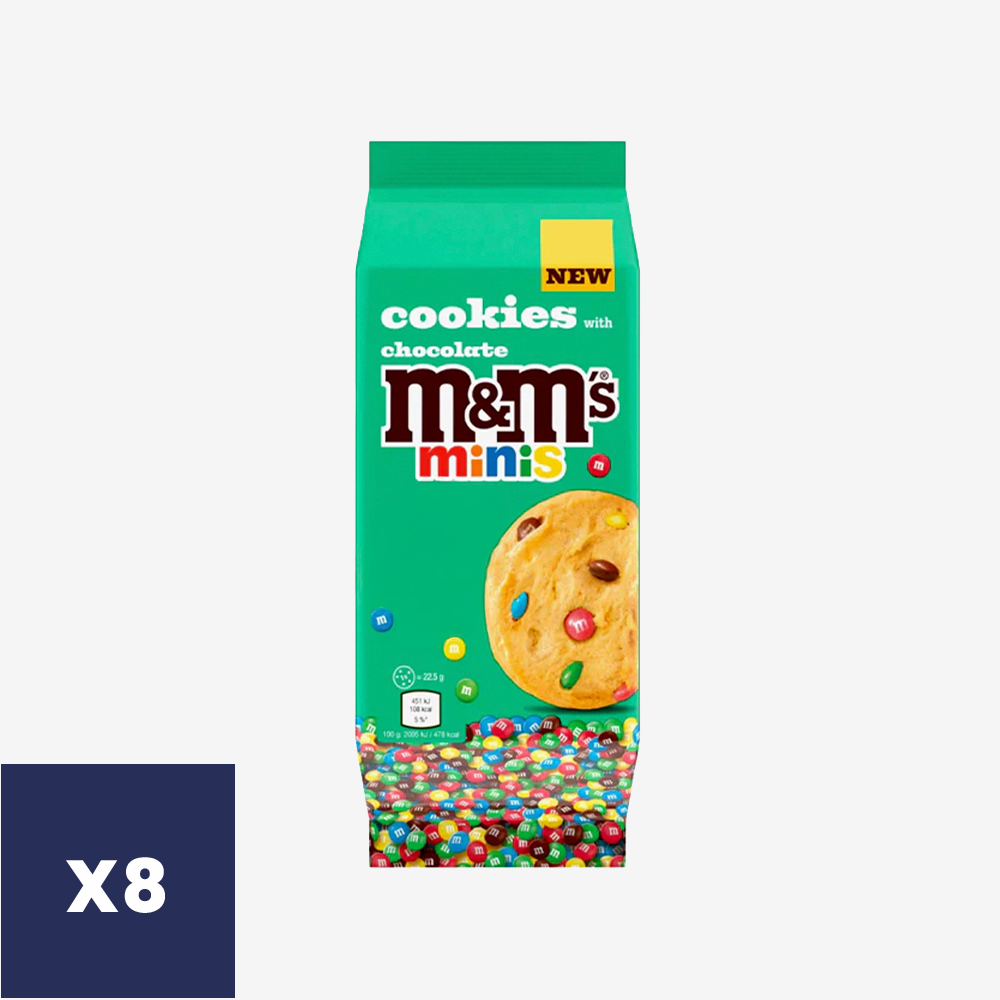 Galletas Chocolate Mini M&M's 8 x 180 g