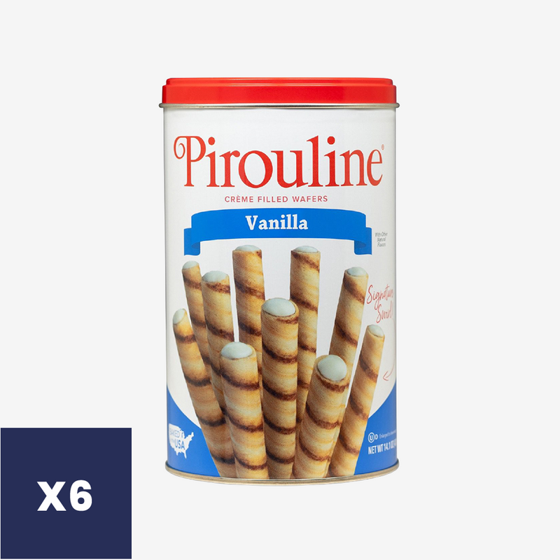 Obleas Rellenas de Vainilla Pirouline 6 x 400 g