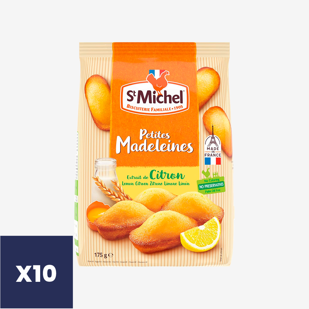 Galletas Petites Madeleines Limón St Michel 10 x 175 g