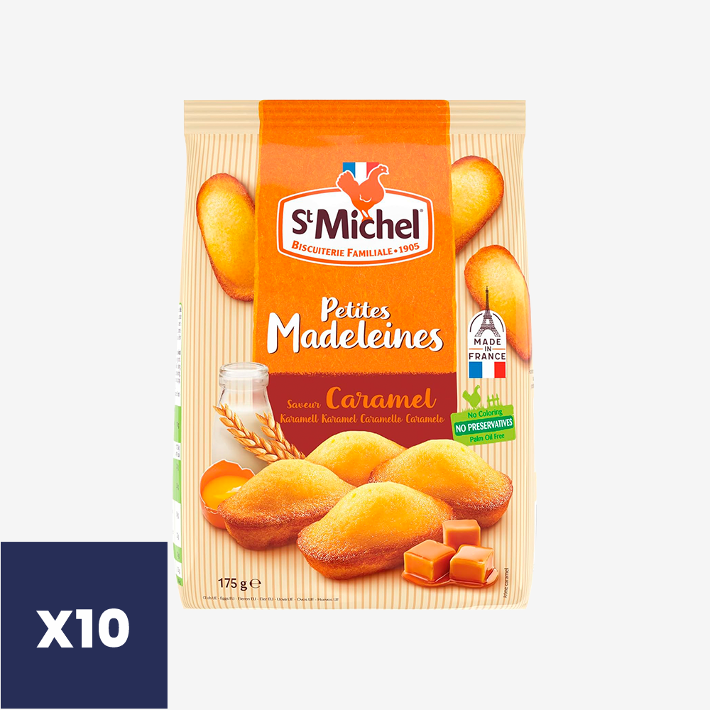 Galletas Petites Madeleines Caramelo St Michel 10 x 175 g