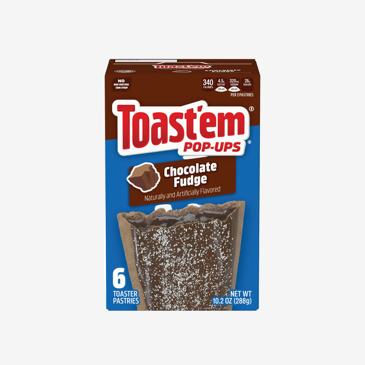 Pop-Ups Fudge Chocolate Toast'Em 6 un x 48 g