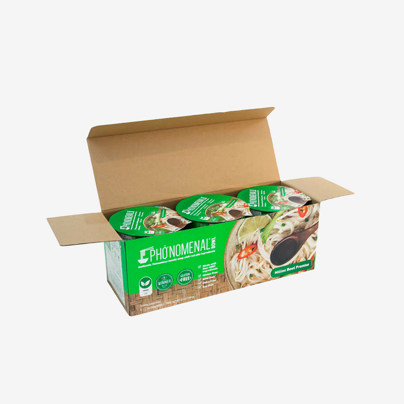 Sopa Vietnamita de Fideos y Verduras Pho'nomenal 6 un x 60 g