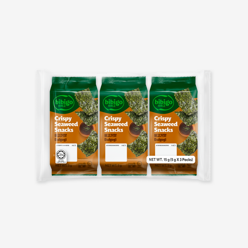 Snack de Alga Sabor Bbq Bibigo 3 x 5 g