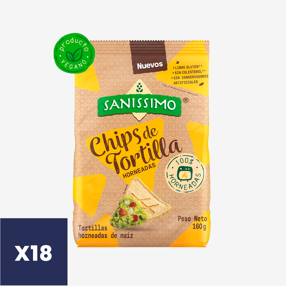 Chips de Tortilla Original Sanissimo 18 x 160 g