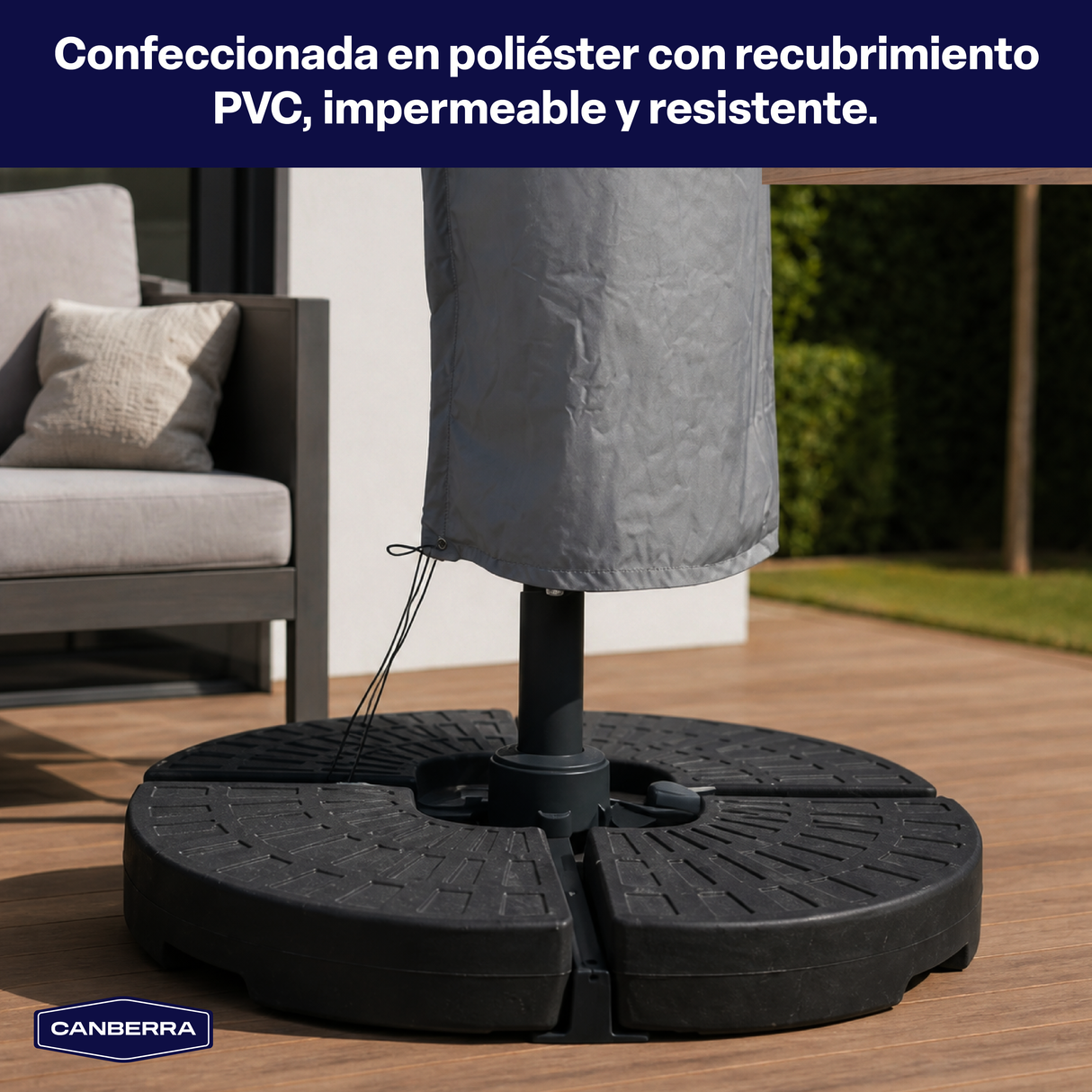 Funda Quitasol de Terraza Cuadrado Santorini 3M Canberra 1 un