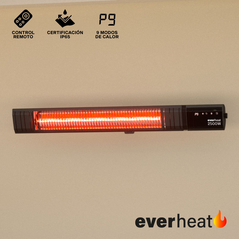 Calefactor de Pared Patio WiFi 2500W con Cadena Everheat 1 un