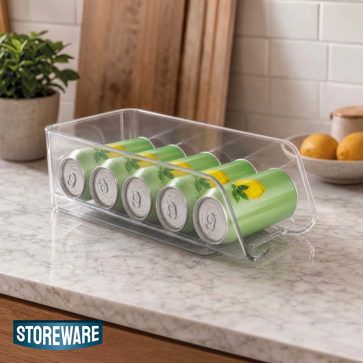 Organizador de Latas para Refrigerador Apilable Storeware 1 un
