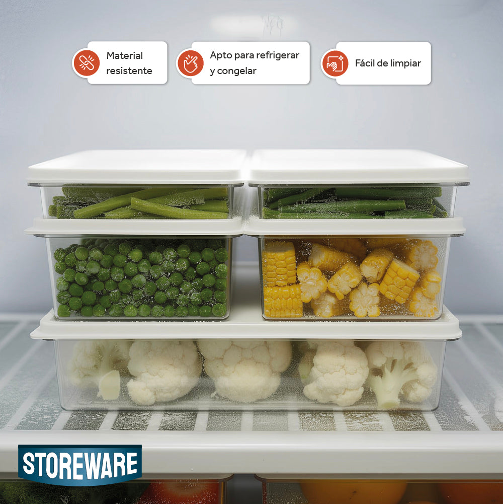 Set Contenedores para Refrigerador y Congelador 5 Piezas Storeware 1 un