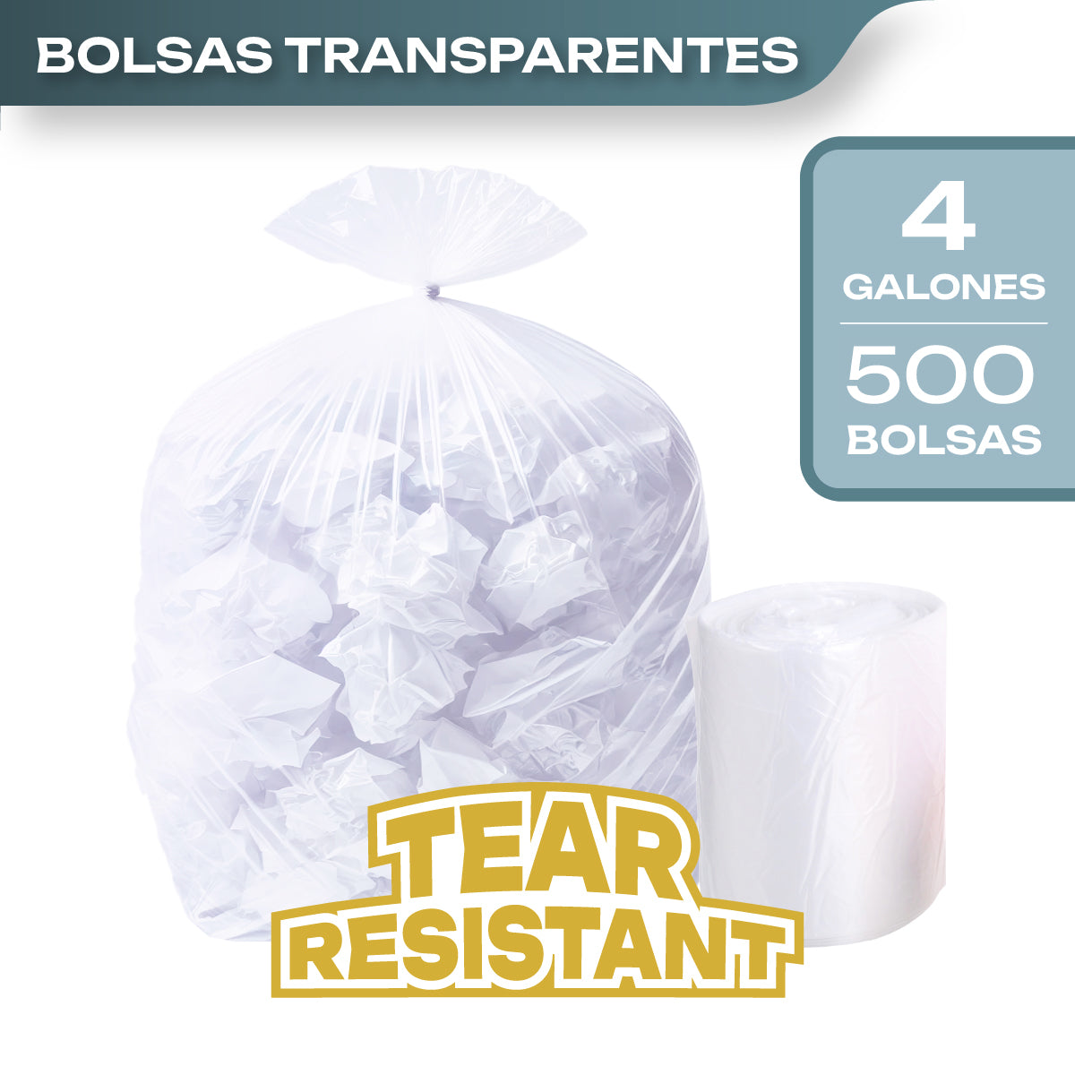 Bolsas Basura Papelero 46 x 51 cm Canway 500 un