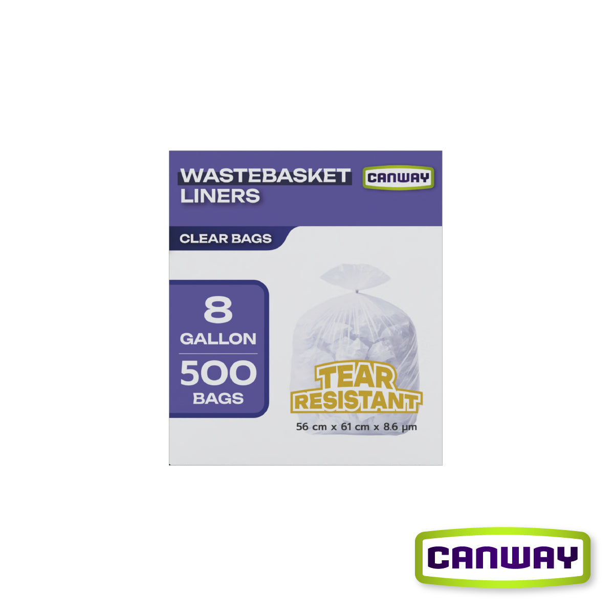 Bolsas Basura Papelero 56 x 61 cm Canway 500 un