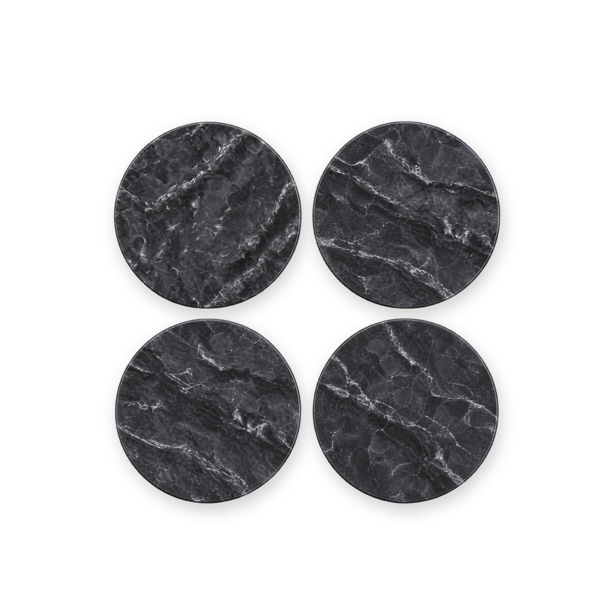 Set 4 Posavasos Premium de Mármol Negro Clairmont 1 un