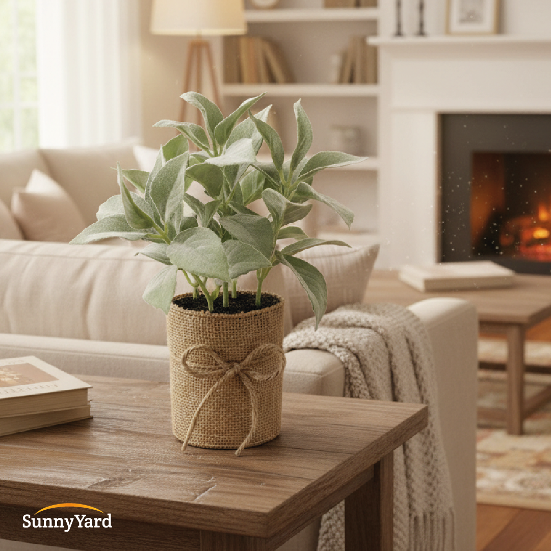 Planta Salvia Artificial con Macetero SunnyYard