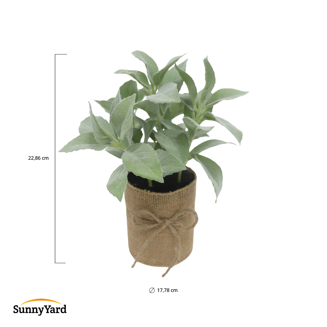 Planta Salvia Artificial con Macetero SunnyYard