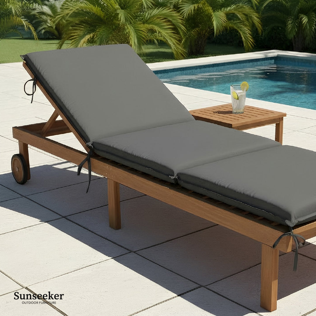 Cojín Reposera Exterior Gris 186 x 58 x 5 cm Sunseeker 1 un
